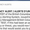 Biannual test of BC’s emergency alert system coming to your phone today