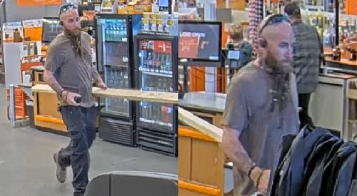 Okanagan Mounties trying to ID man who stole cash, merchandise from Home Depot